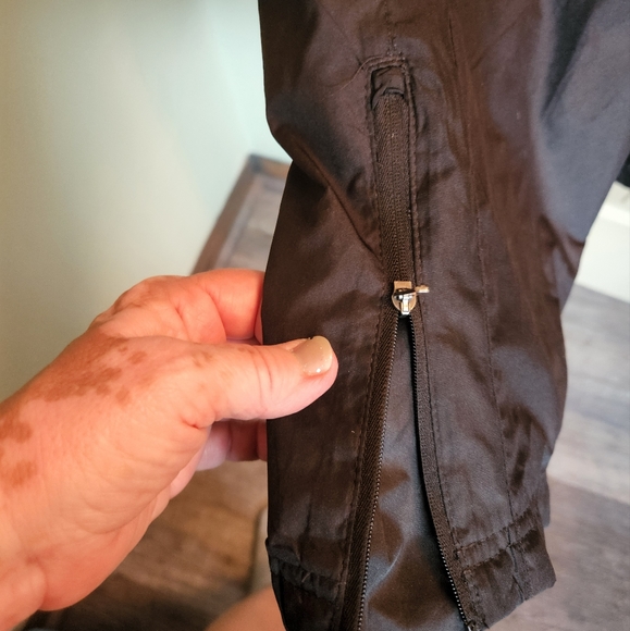 Tek Gear swishy running pants zip ankle size Small black *petite* - Picture 2 of 6